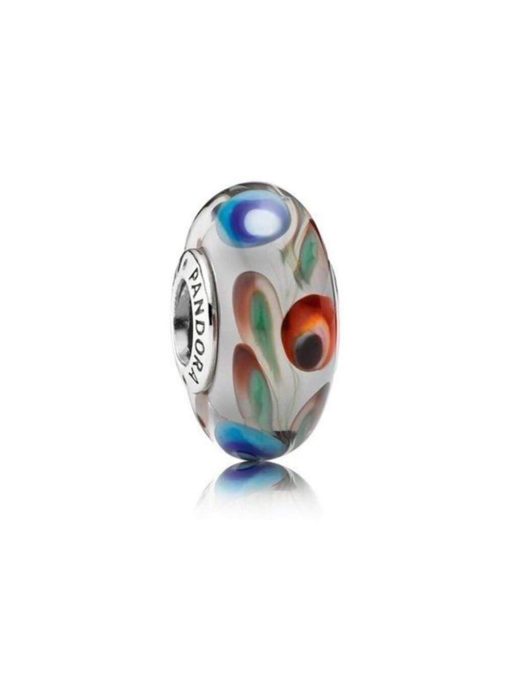 Pandora Sterling Silver Folklore Murano Glass Bead Charm 791614 ALE 925